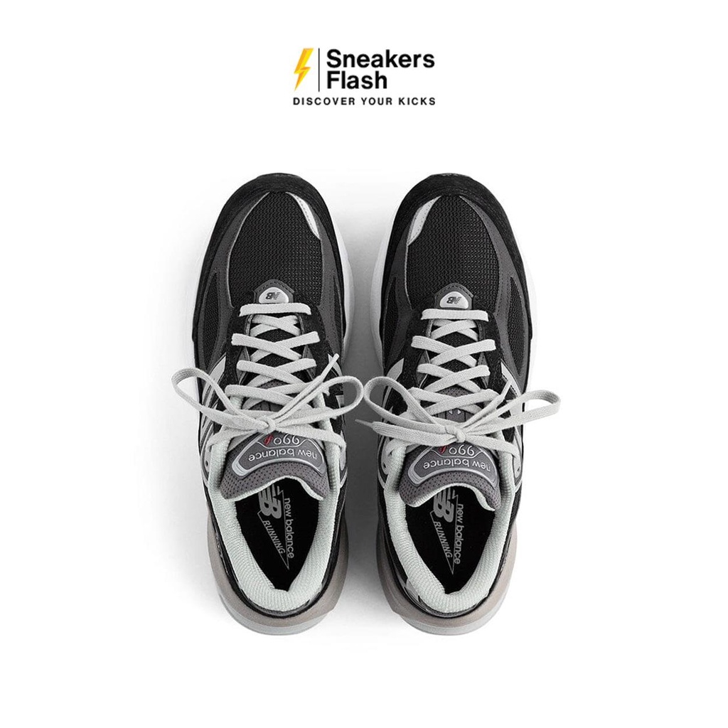 NEW BALANCE 990 V6 Made In Usa Black Sepatu Sneakers Wanita - W990BK6 - Size 37