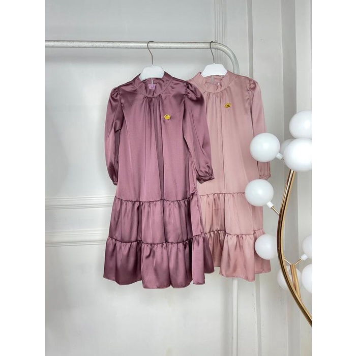 FREE ONGKIR Gamis Najwa bahan Armani silk ANAK Muslim Nyaman Baju Dress