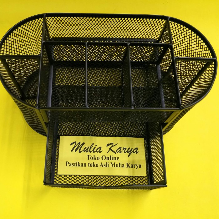 

PROMO! Desk Set Jaring 8 Sekat Plus 1 Laci / Memo Holder / Desk Organizer