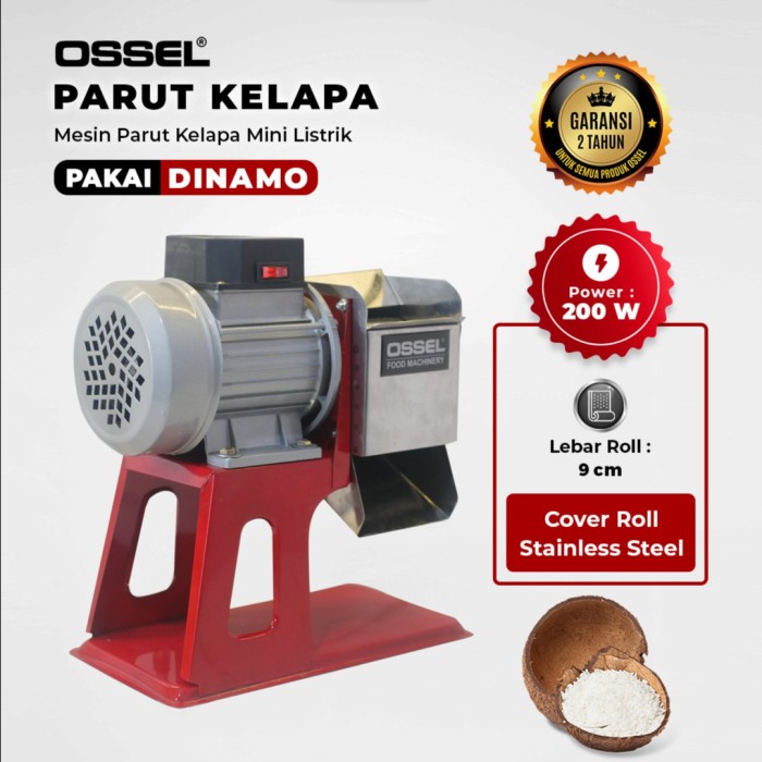 PROMO OSSEL Parut Kelapa Mini Listrik Parut Singkong Listrik Parutan Kelapa Rumahan Listrik OSSEL
