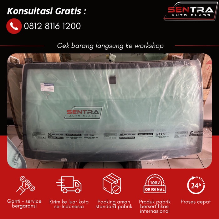 Ready Kaca Depan Hilux 2015 - Kaca Mobil Toyota Lamisafe Glass SNI