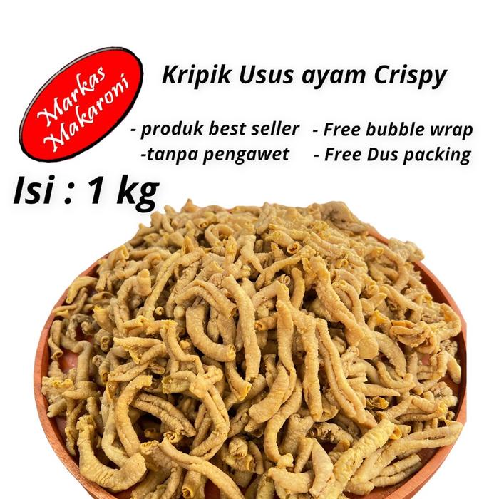 

Wof Kripik Usus Crispy Aneka Rasa 1 Kg Food Cemilan