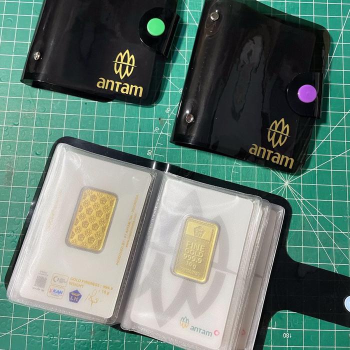 Album Logam Mulia Emas Dompet Penyimpanan Perhiasan Card Atm Sinking Funds