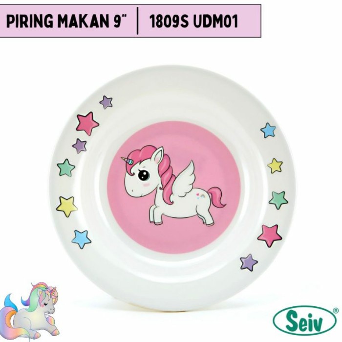 [mojiko] - Piring Makan 9 Inch Melamin ONYX Karakter Anak / Piring Anak Lucu