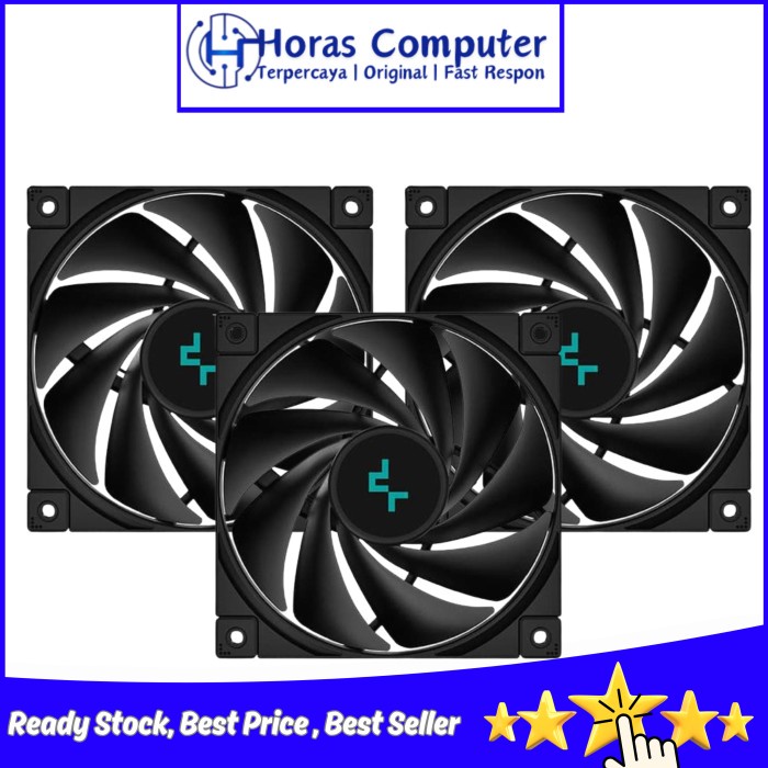 Fan Case Deepcool FK120 ( 3 Pack ) Black 120mm Silent Cooling Radiator