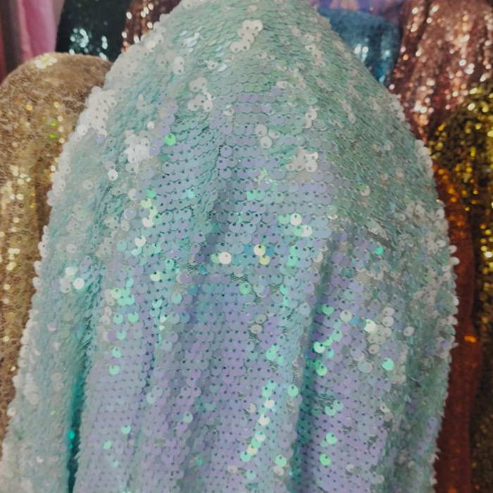 HOT SALE Bahan/kain sequin/payet usap bolak balik antik