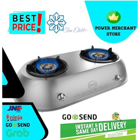 Herzliya Hock Hp-220Dm Dwi Mutiara Kompor Gas 2 Tungku