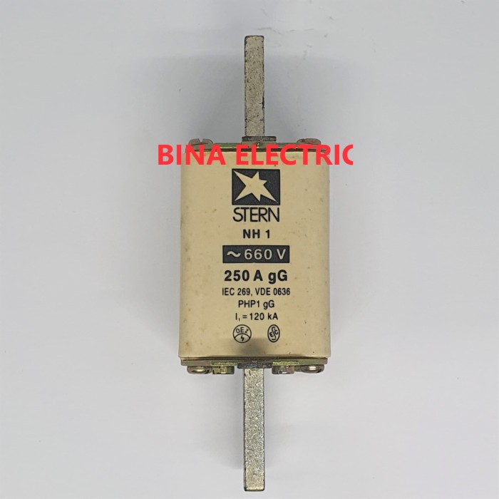 Nh Fuse Nh1 Nh 1 Stern 250A / Sekering Nh 1 Stern 250 Ampere Germany