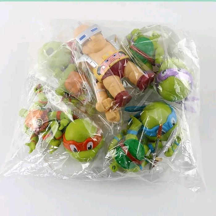 SALE  ACTION FIGURE NINJA TURTLES ISI 4 TOPPER CAKE MAINAN KURA KURA NINJA TURTLE READYY