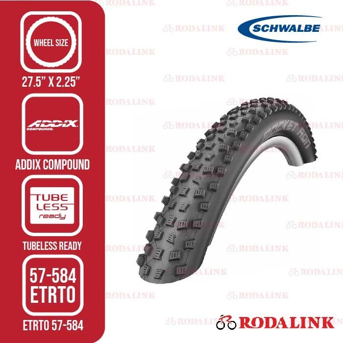 Schwalbe Ban Sepeda Rocket Ron Performance Line 27.5 x 2.25 Addix | Ban Sepeda 27.5" Folding Type