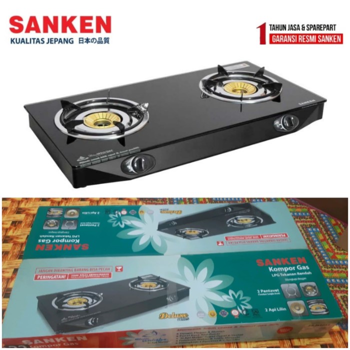 Natanel Kompor Gas Sanken Sg369Dx2, Kompor Gas Sanken 2 Tungku