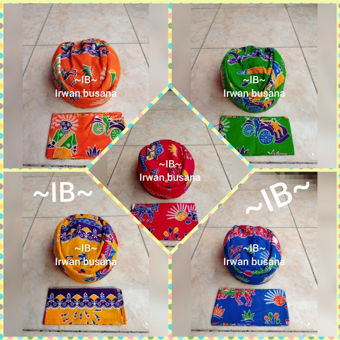 blangkon ondel2 anak / blangkon betawi anak