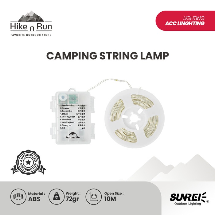 Lampu Gantung Dekorasi Naturehike CNH22DQ019 Camping String Lamp