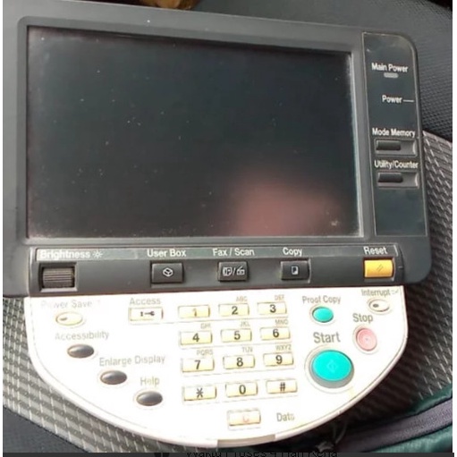 Panel controll Fotocopy Bizhub 601-751