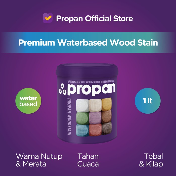 Propan Wood Stain Pws-631-1L Cat Kayu Waterbased Best Seller