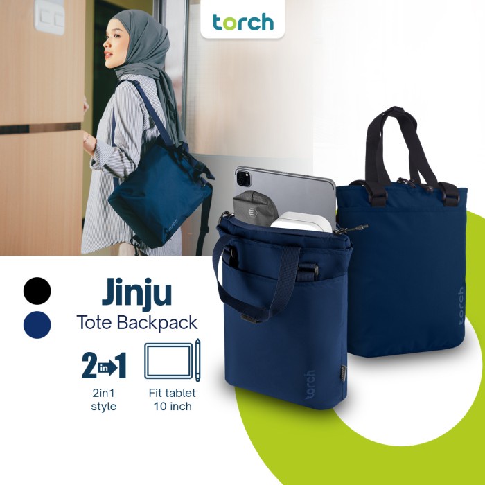 Torch Tas Ransel Punggung Laptop Pria Wanita - Tote Bag Backpack Jinju