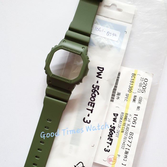 Paket Strap Bezel G-Shock Dw-5600Et-3 Dw 5600Et Dw 5600 Casio Original Terlaris