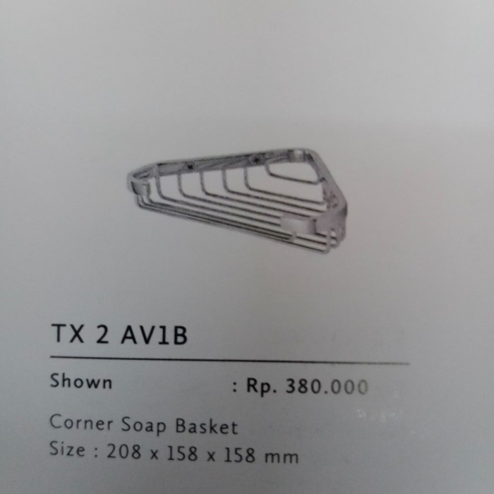 New Tempat Sabun Sudut Stainless Toto Tx 2 Av1B Rak Sabun Toto Sudut
