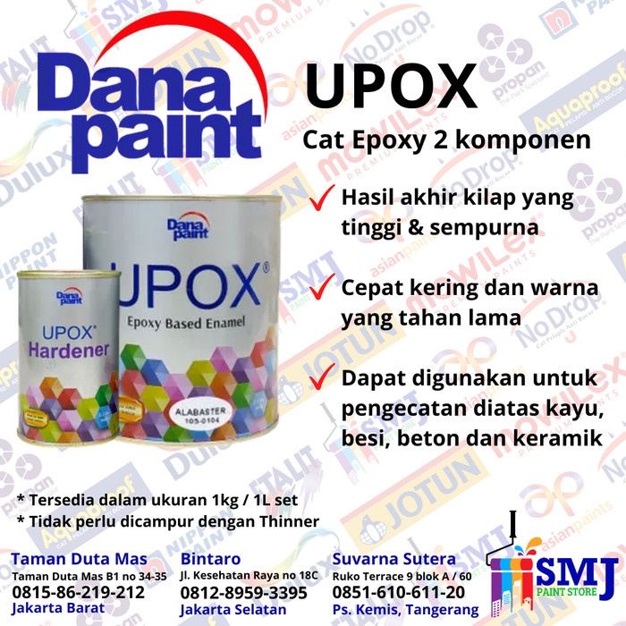 CAT EPOXY GARIS PARKIR LANTAI KERAMIK UPOX DANAPAINT