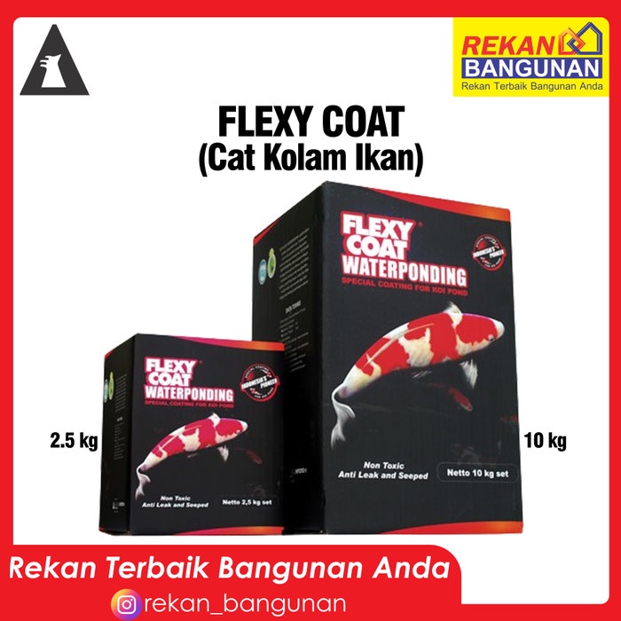 BISA GOSEND Flexycoat waterponding Black/Blue Cat kolam koi