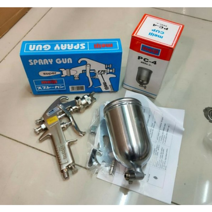 Stok Terbatas Meiji Spray Gun Tabung Atas F75 / F-75 Spray Gun Meiji F75 Tabung Atas Taiwan - Meiji