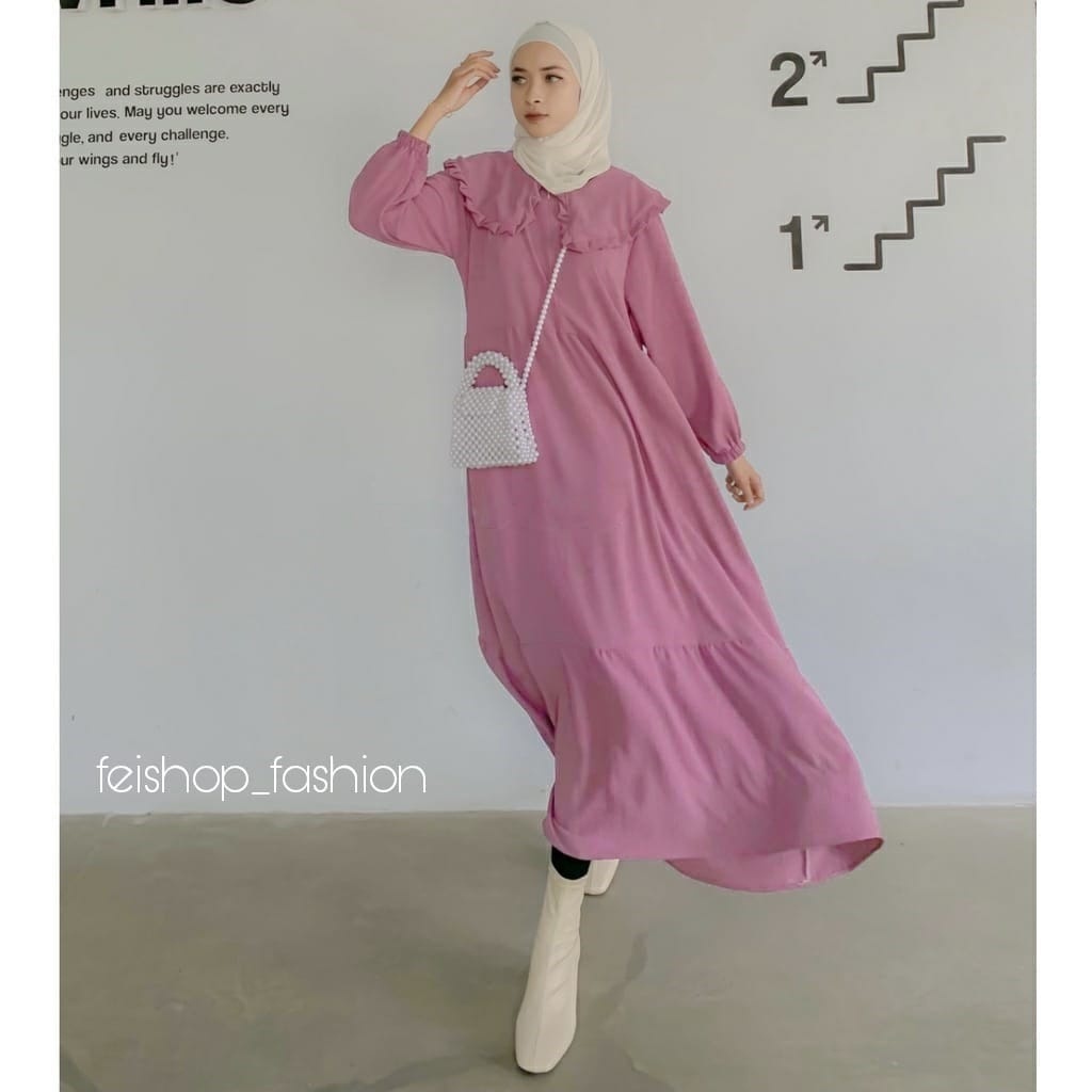 MARITA DRESS KATUN RAYON - GAMIS KATUN RAYON PREMIUM