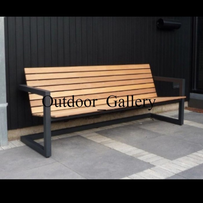 PREMIUM Kursi Cafe Industrial Kursi Kayu Besi Bangku Taman Kursi Outdoor