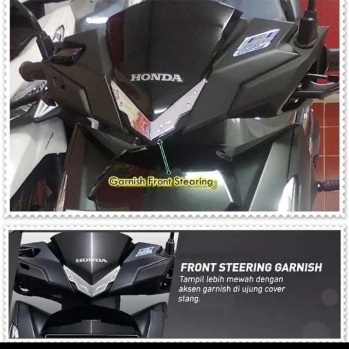 Aksesoris Garnish Batok Front Steering Vario 125/150 LED 2015-2017
