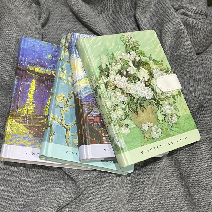 

Van Gogh Hardcover Sketch Book Plain Paper Artbook Blank Paper Retro Notebook
