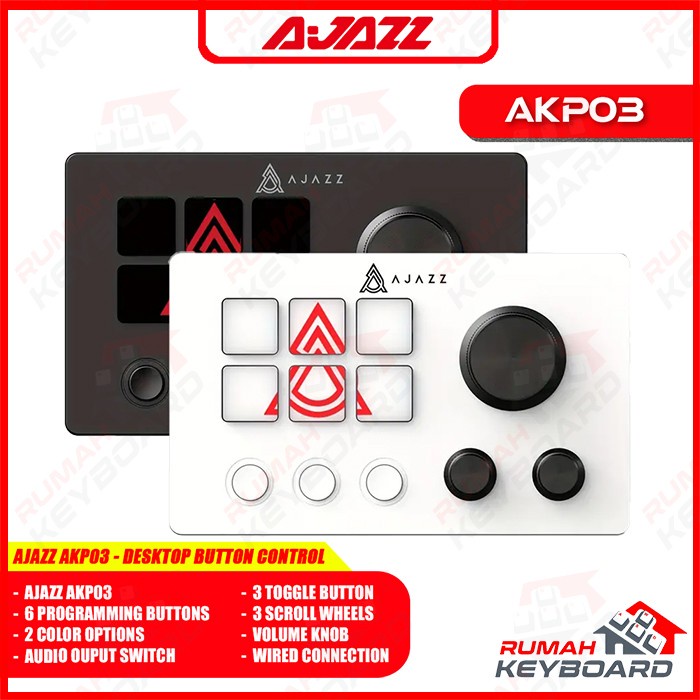 PROMO AJAZZ AKP03E AKP03 E - Macropad - Programmable Macropad with Knob + Button