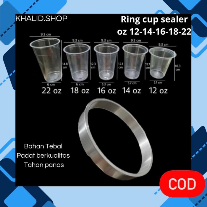 [Masih] sparepart cup sealer ring 12-14-16oz -