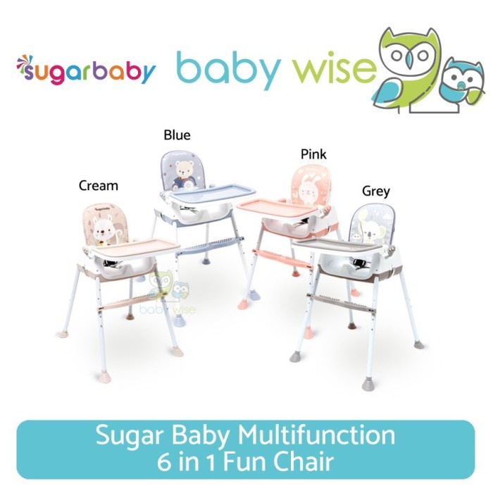 Sugar Baby Multifunction 6 in 1 Fun Chair - Meja Kursi Makan Anak Bayi