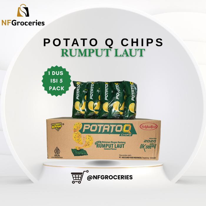 

terbaru !!! [nfg - ramadan012] potato q chips 1 box isi 50 pcs snack olahan kentang ready