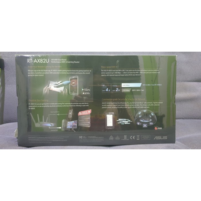 ASUS RT-AX82U AX5400 Dual-Band WiFi 6 Gang Router