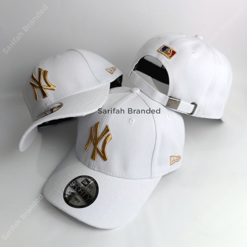 Topi Baseball Ny Import Warna Putih - Topi Baseball Ny New York Yankees Import - Topi Baseball Pria