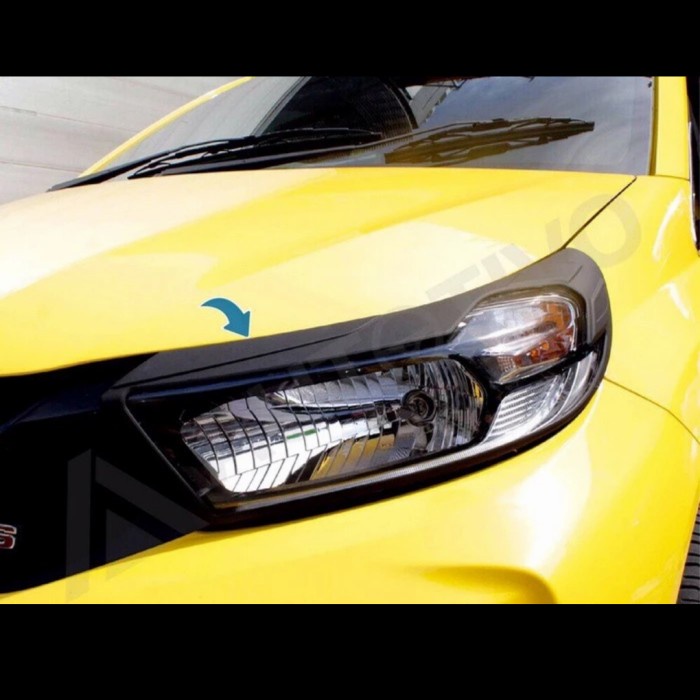 garnish lampu depan brio 2018-2022 hitam doff