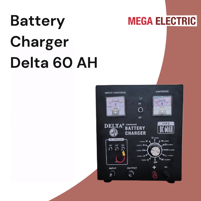 Stok Terbatas Batery Charger Cas Aki Delta 60A Dt 660D (Cas Byk Aki)
