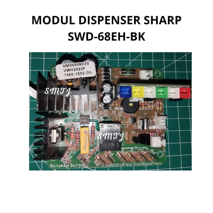 modul dispenser sharp SWD 68 EH PCB dispenser galon bawah SWD-68EH-BK