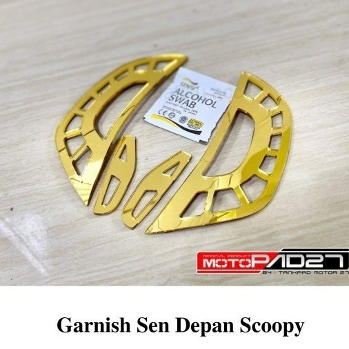 garnish lampu sen Scoopy cover lampu sen depan Scoopy 2022 premium