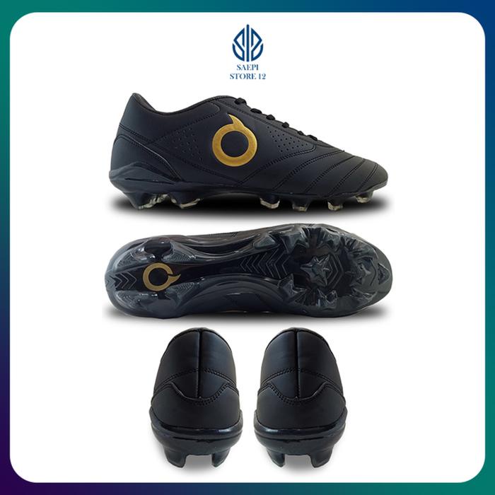 Sepatu Bola Ortus Forte Savage Ortuseight Hitam Gold Komponen Original Pria Boots