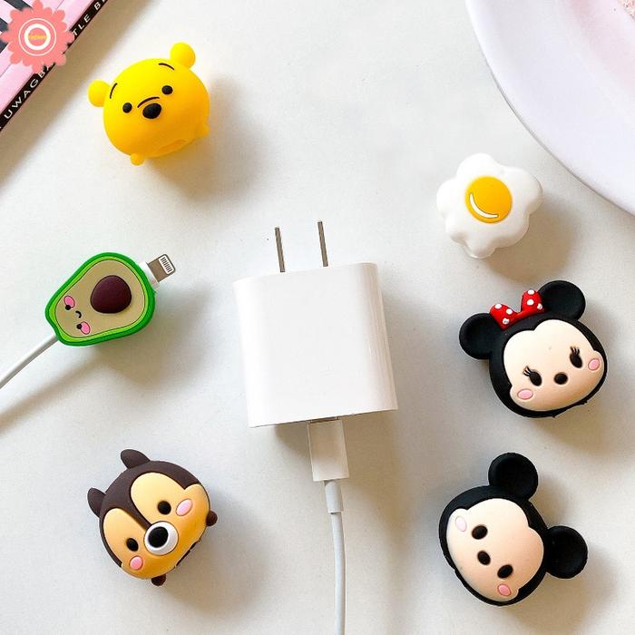

Kartun Lucu Pelindung Kabel Bites Wire Organizer Winder Saver Untuk Kabel Pengisian Usb Garis Data