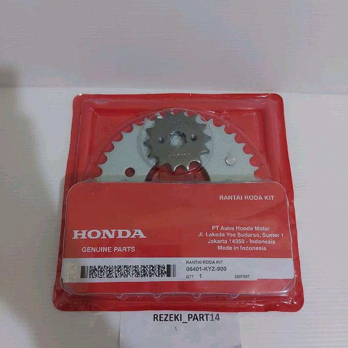 terbaru  gear set paket rantai supra x 125 helm in kyz untuk sepeda motor supra x 125 helm in