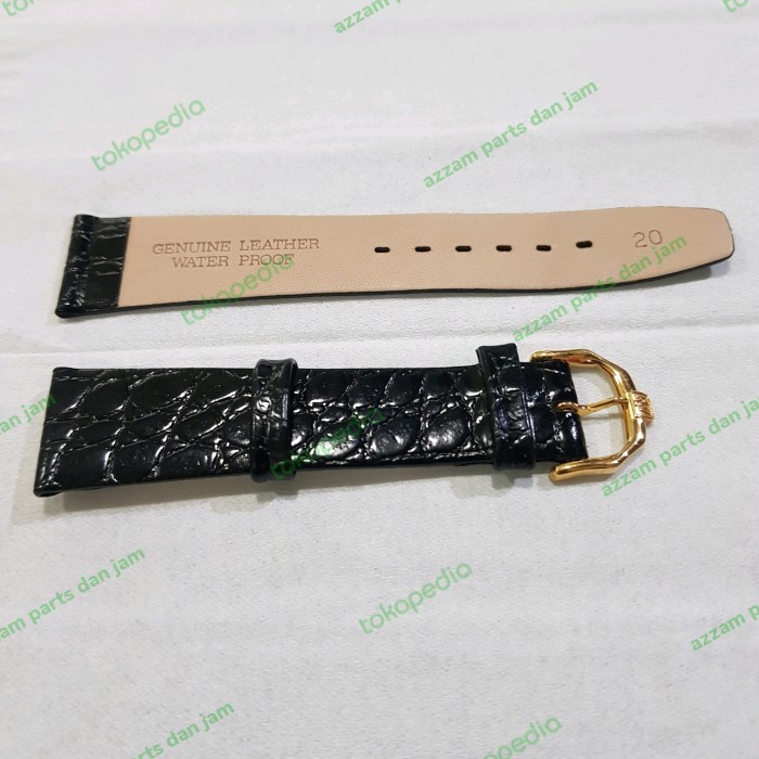 PREMIUM Tali jam RAYMOND WEIL ada logo gold buckle Size 14mm 16mm 18mm 20mm
