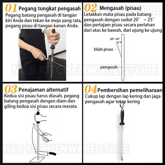 terbaru  batang pengasah pisau batang pengasah pisau magnetik batang pengasah pisau baja tahan