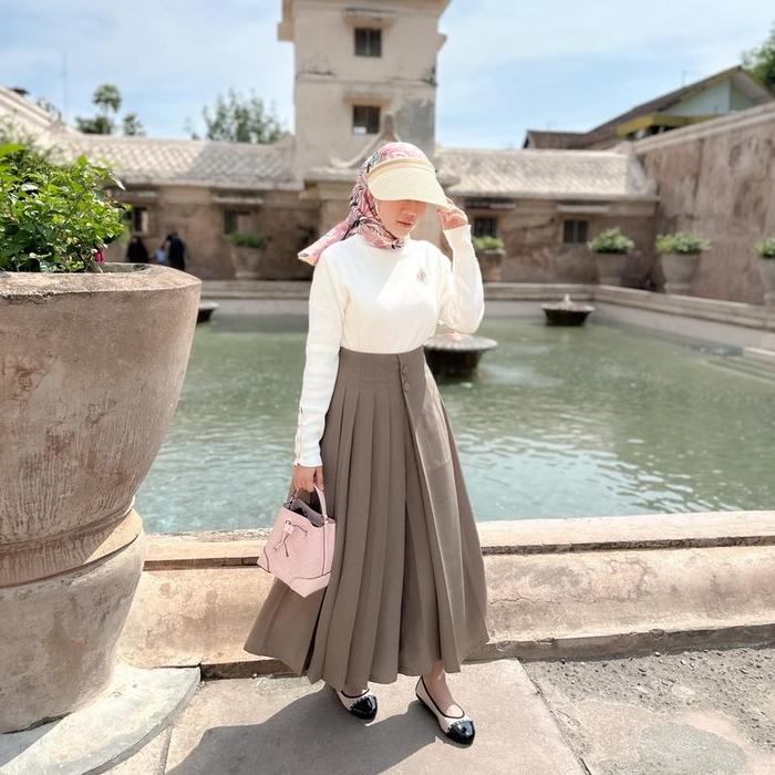 Cellie Kulot Pleats Rok Celana Casual Fit Santai Nyaman Bahan Furano Best Seller