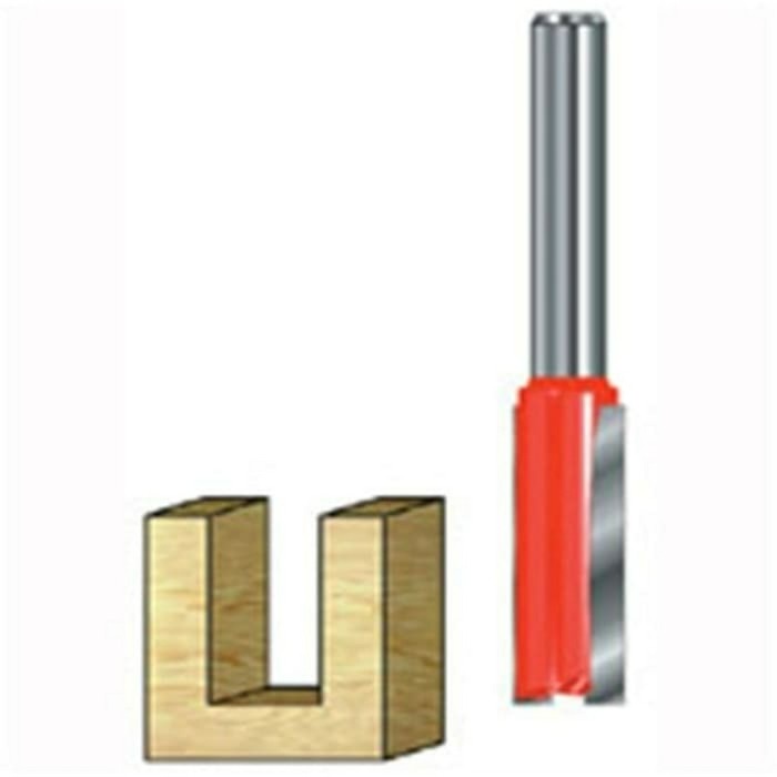 Banyak Dicari Mata Profil Kayu Lurus Straight Bit 15Mm Mata Router Trimer 1/4"X15Mm