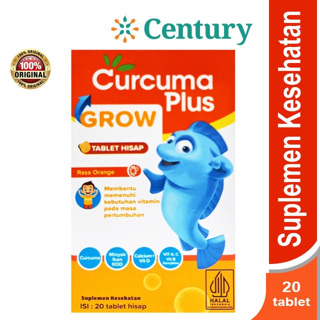 Curcuma Plus Go Talz Jeruk Tablet/Kunyit/Obat Gemuk/Penambah Nafsu Makan/Vitamin Gemuk Badan