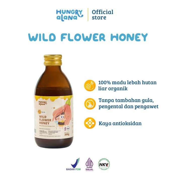 

Hungry Alana - Madu Murni Organik Anak - Wild Flower Honey