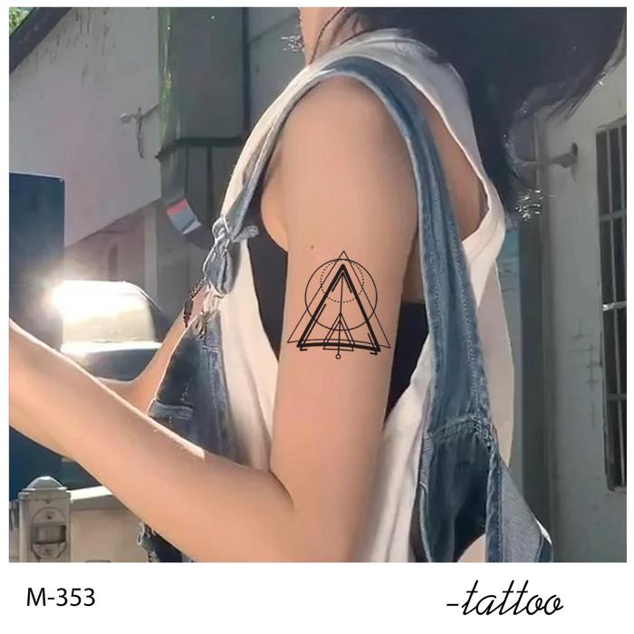Zoar-By63 Stiker Tato Temporary Semi Permanen Tahan Lama Tattoo Menempel Dekorasi Seni Untuk Pria