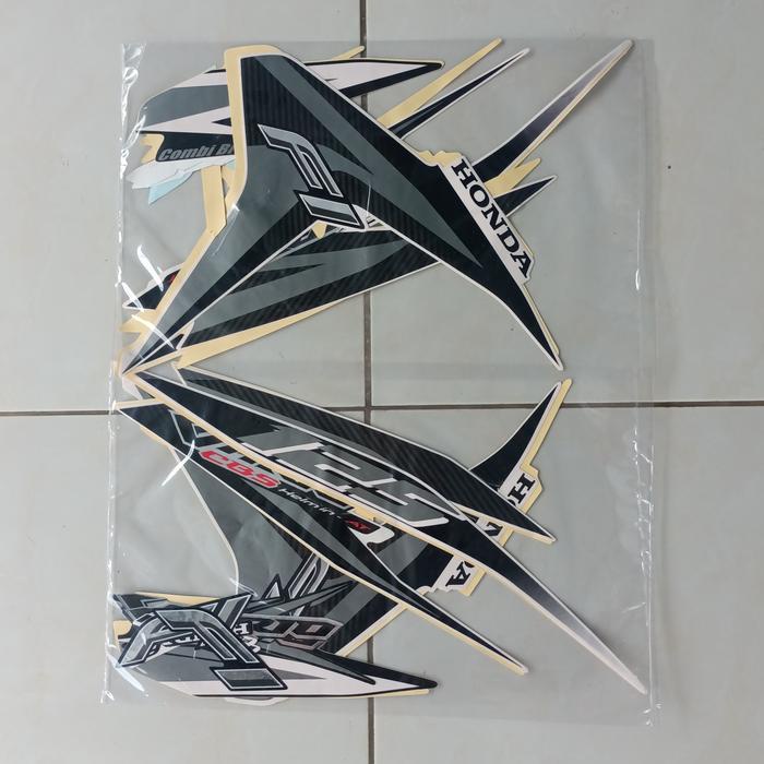 Stiker Striping Honda Vario 125 Cbs Old 2012 Putih Lis Body Standar Original